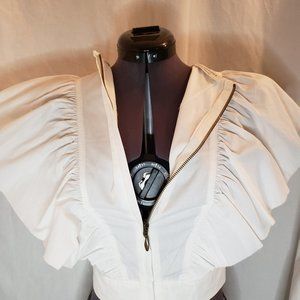 Philosophy DiLorenzo Serafini White Cropped Blouse